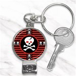 Skull Cross Nail Clippers Key Chain