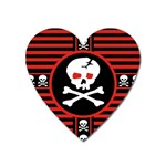 Skull Cross Magnet (Heart)