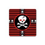 Skull Cross Magnet (Square)