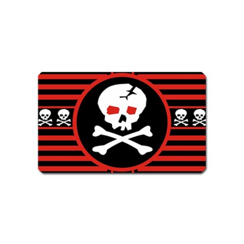 Skull Cross Magnet (Name Card) from ArtsNow.com Front
