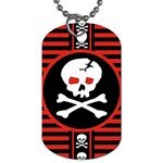 Skull Cross Dog Tag (One Side)