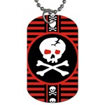 Skull Cross Dog Tag (One Side)