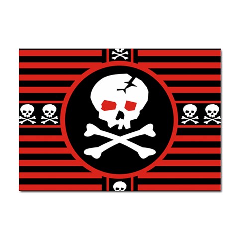 Skull Cross Sticker A4 (10 pack) from ArtsNow.com Front