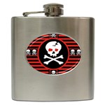 Skull Cross Hip Flask (6 oz)