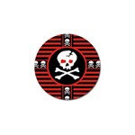 Skull Cross Golf Ball Marker