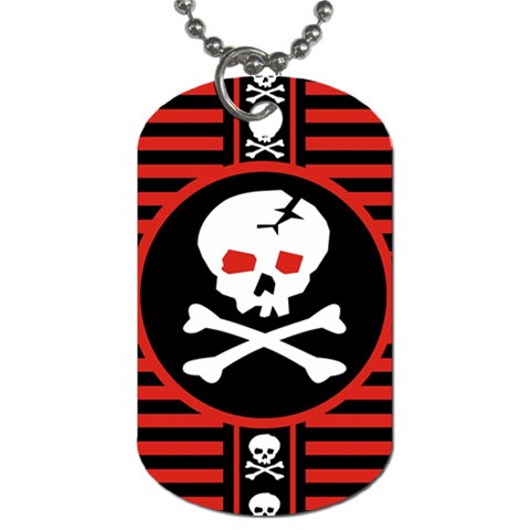 Skull Cross Dog Tag (Two Sides) from ArtsNow.com Front