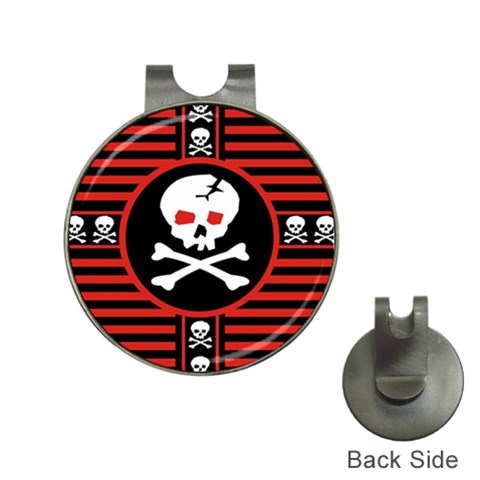 Skull Cross Golf Ball Marker Hat Clip from ArtsNow.com Front