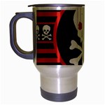 Skull Cross Travel Mug (Silver Gray)