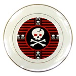 Skull Cross Porcelain Plate