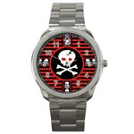 Skull Cross Sport Metal Watch