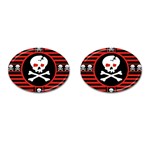 Skull Cross Cufflinks (Oval)