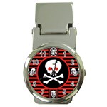 Skull Cross Money Clip Watch