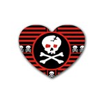 Skull Cross Heart Coaster (4 pack)