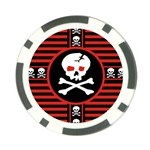 Skull Cross Poker Chip Card Guard