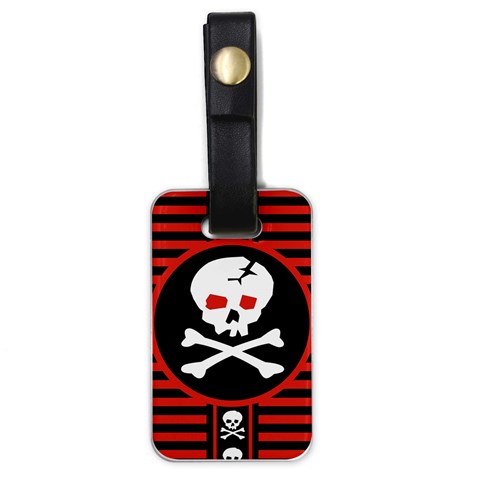 Skull Cross Luggage Tag (one side) from ArtsNow.com Front