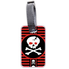 Skull Cross Luggage Tag (two sides) from ArtsNow.com Front