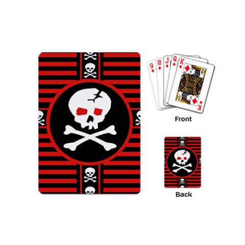 Skull Cross Playing Cards (Mini) from ArtsNow.com Back