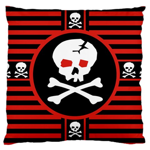 Skull Cross Large Cushion Case (One Side) from ArtsNow.com Front