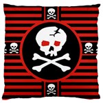 Skull Cross Large Cushion Case (Two Sides)