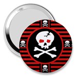 Skull Cross 3  Handbag Mirror