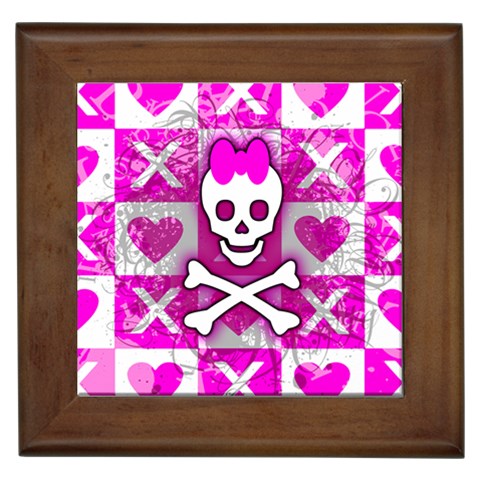 Skull Princess Framed Tile from ArtsNow.com Front