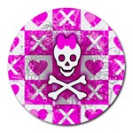 Skull Princess Round Mousepad