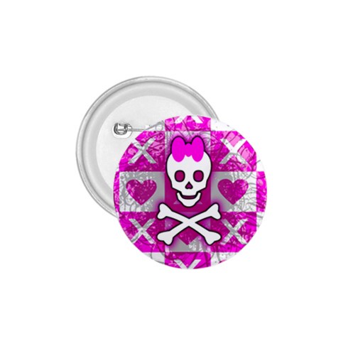 Skull Princess 1.75  Button from ArtsNow.com Front
