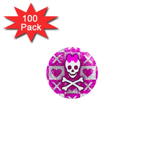 Skull Princess 1  Mini Magnet (100 pack)  from ArtsNow.com Front