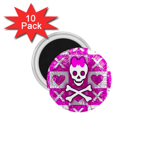 Skull Princess 1.75  Magnet (10 pack)  from ArtsNow.com Front