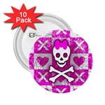 Skull Princess 2.25  Button (10 pack)