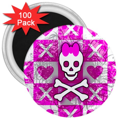 Skull Princess 3  Magnet (100 pack) from ArtsNow.com Front