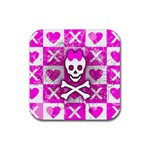 Skull Princess Rubber Coaster (Square)