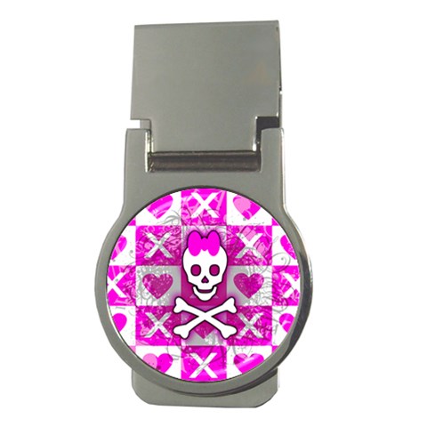 Skull Princess Money Clip (Round) from ArtsNow.com Front