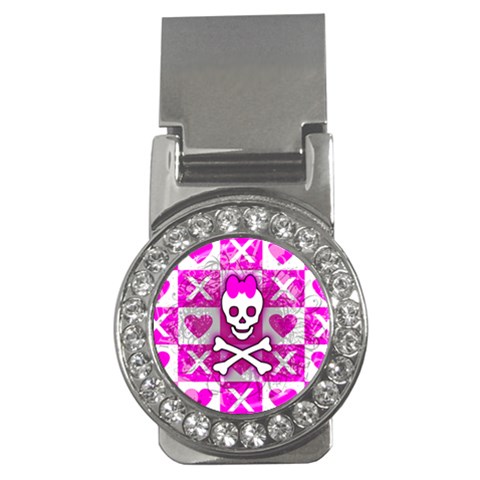 Skull Princess Money Clip (CZ) from ArtsNow.com Front