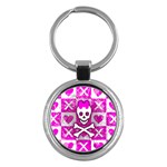 Skull Princess Key Chain (Round)