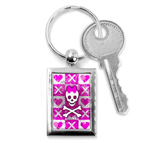 Skull Princess Key Chain (Rectangle) from ArtsNow.com Front