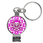 Skull Princess Nail Clippers Key Chain