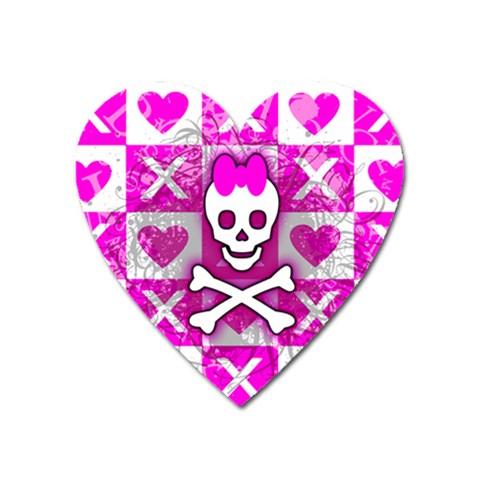 Skull Princess Magnet (Heart) from ArtsNow.com Front
