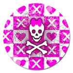 Skull Princess Magnet 5  (Round)