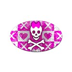 Skull Princess Sticker Oval (10 pack)