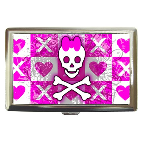Skull Princess Cigarette Money Case from ArtsNow.com Front