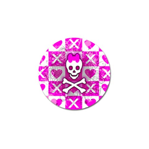 Skull Princess Golf Ball Marker from ArtsNow.com Front
