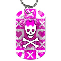 Skull Princess Dog Tag (Two Sides) from ArtsNow.com Front