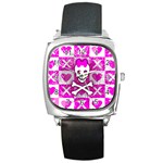 Skull Princess Square Metal Watch