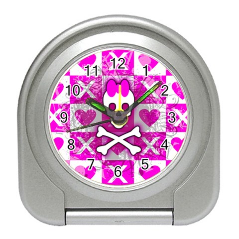 Skull Princess Travel Alarm Clock from ArtsNow.com Front