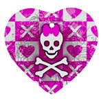 Skull Princess Heart Ornament (Two Sides)