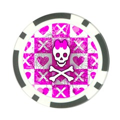 Skull Princess Poker Chip Card Guard from ArtsNow.com Front