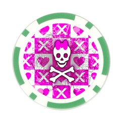 Skull Princess Poker Chip Card Guard from ArtsNow.com Front