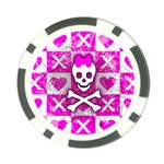 Skull Princess Poker Chip Card Guard