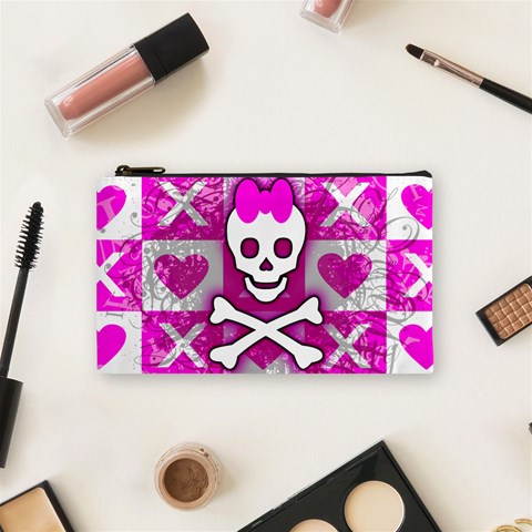 Skull Princess Cosmetic Bag (Small) from ArtsNow.com Front